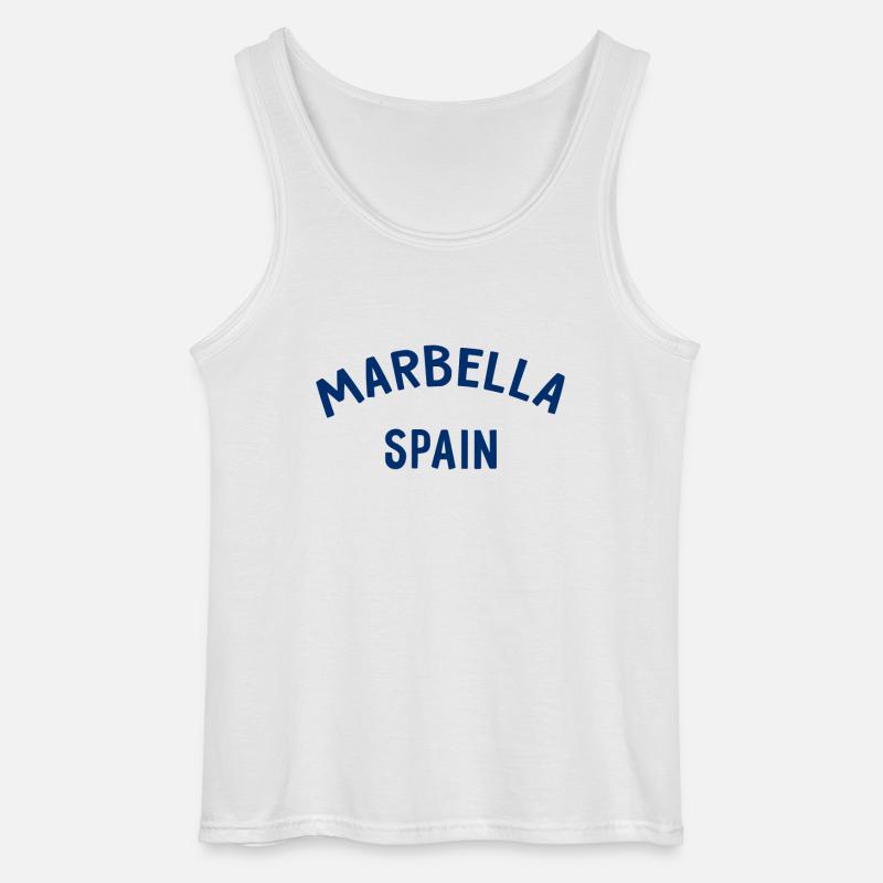 Marbella Spagna Spagna España - Canotta da uomo Gildan - bianco