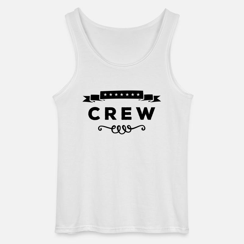 crew - Gildan Männer Tank Top - Weiß