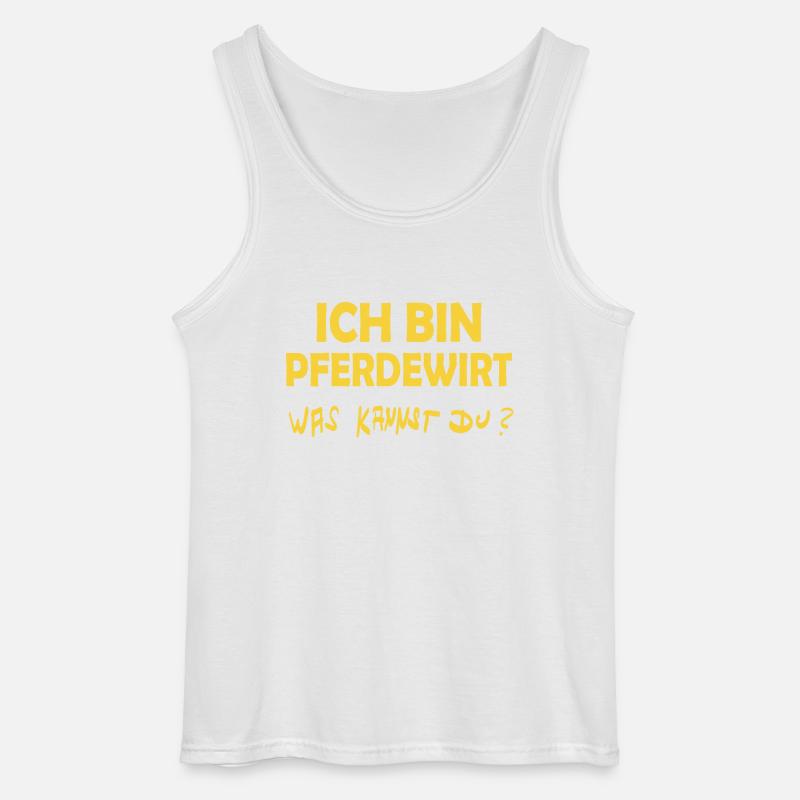 Beruf Pferdewirt - Gildan Männer Tank Top - Weiß