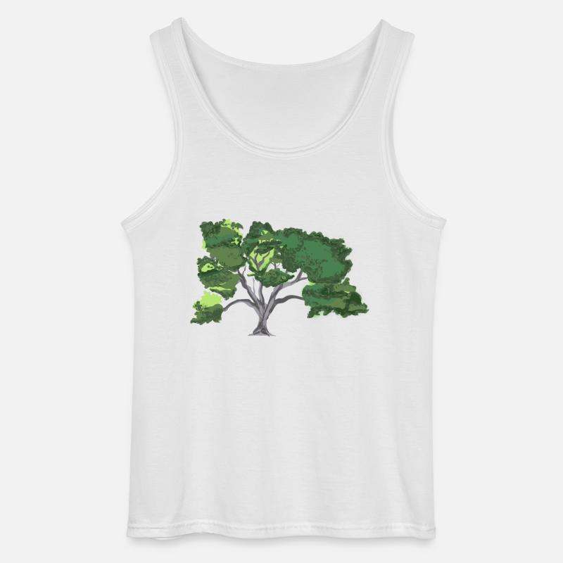 Eiche - Gildan Männer Tank Top - Weiß