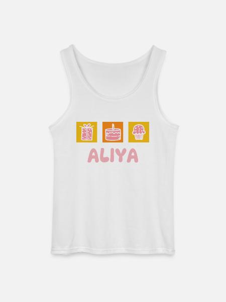 Aliya as a first name - Gildan Men’s Tank Top - white