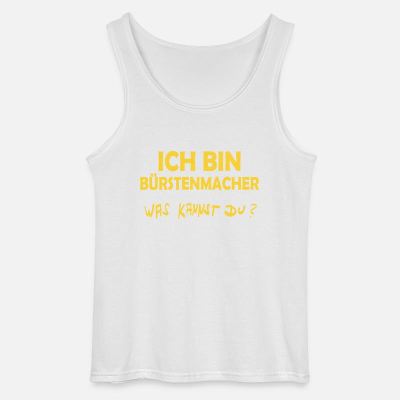 Beruf Buerstenmacher - Gildan Männer Tank Top - Weiß