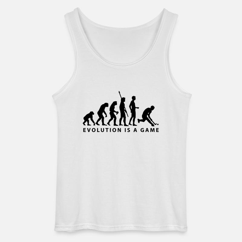 evolution_herren_hockey_b_1c - Gildan Männer Tank Top - Weiß