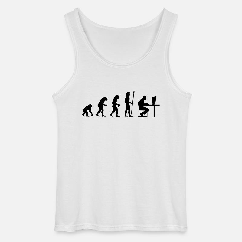 evolution_pc_3 - Gildan Men’s Tank Top - white