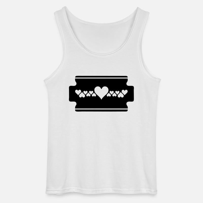 razorblade - Gildan Männer Tank Top - Weiß
