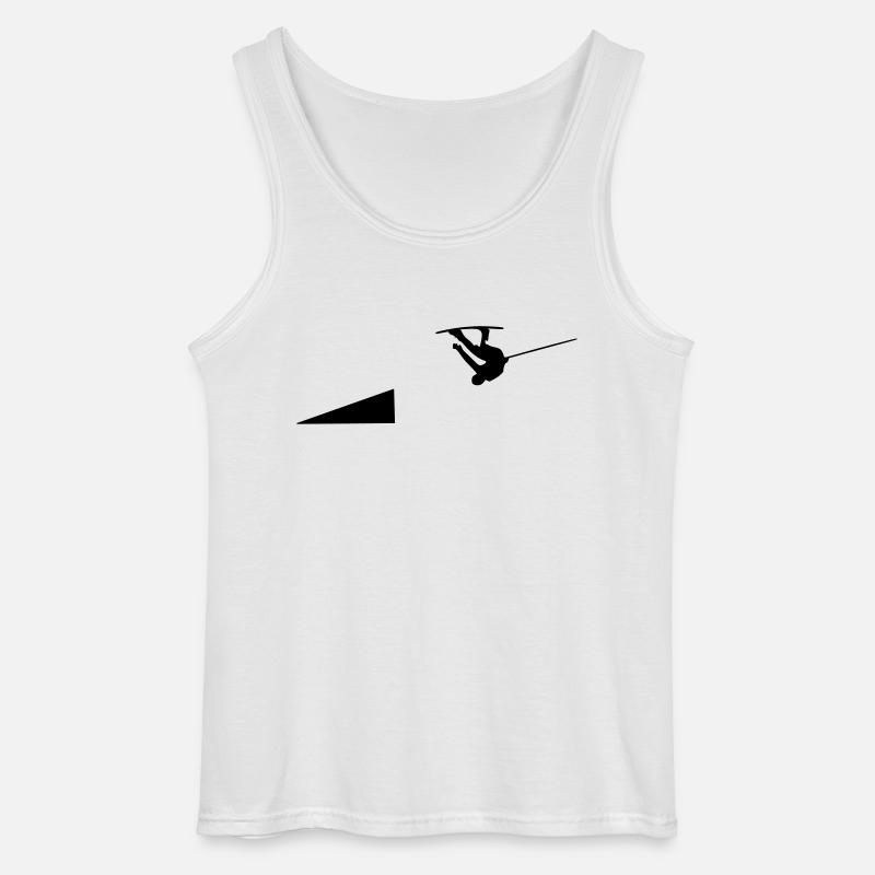 Wakeboarder/Wakeboard kicker - Gildan Männer Tank Top - Weiß