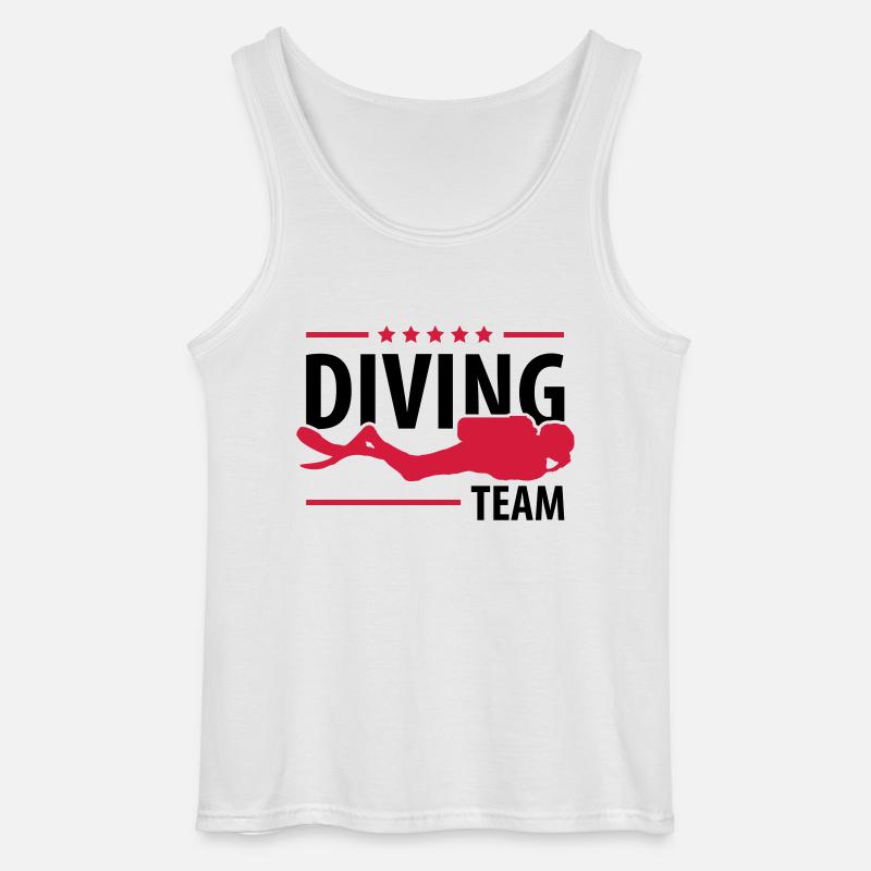 diving_team_c2 - Gildan Männer Tank Top - Weiß