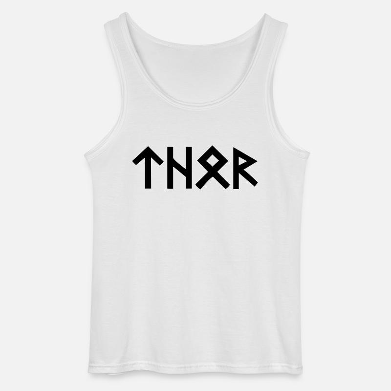 Thor Runen - Gildan Männer Tank Top - Weiß