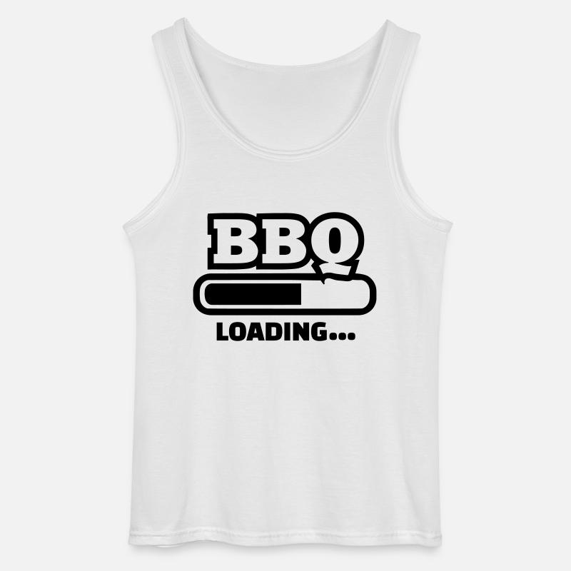 BBQ Loading - Gildan Men’s Tank Top - white