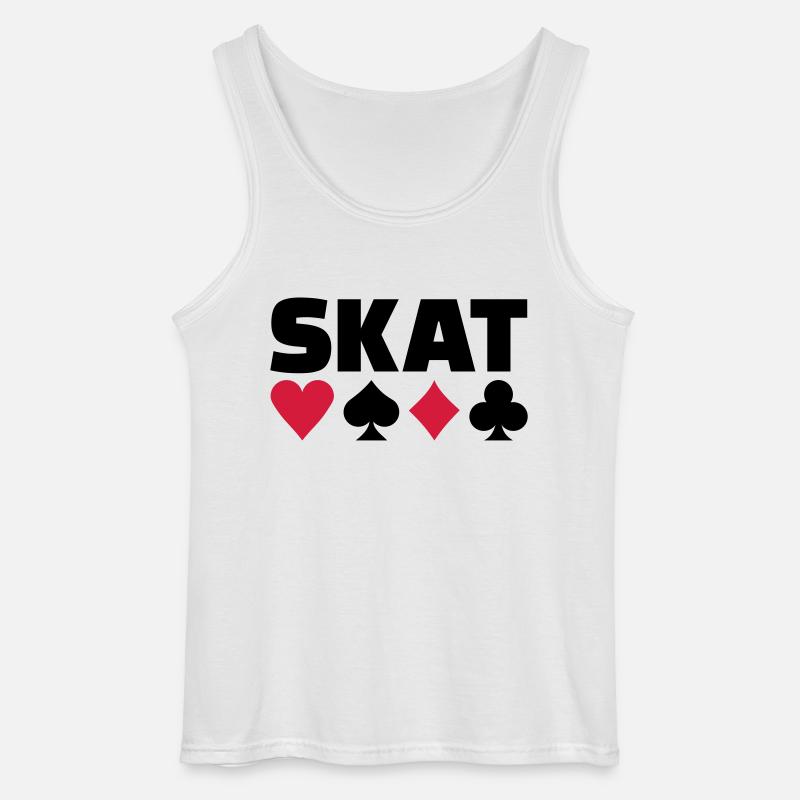 Skat - Gildan Männer Tank Top - Weiß