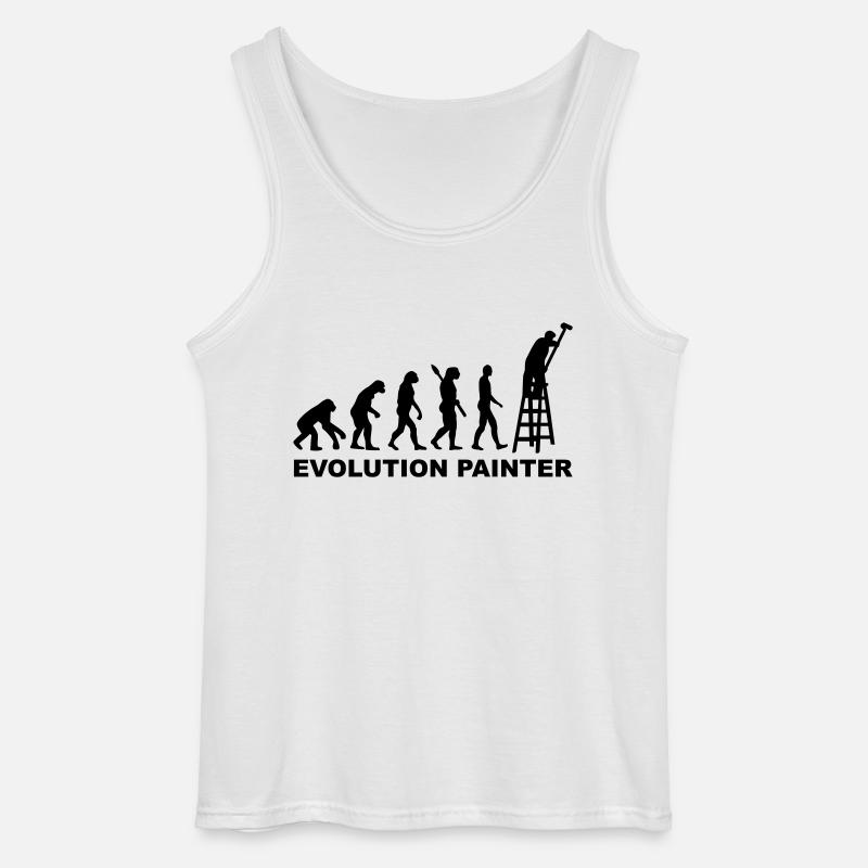 Evolution Painter - Gildan Men’s Tank Top - white
