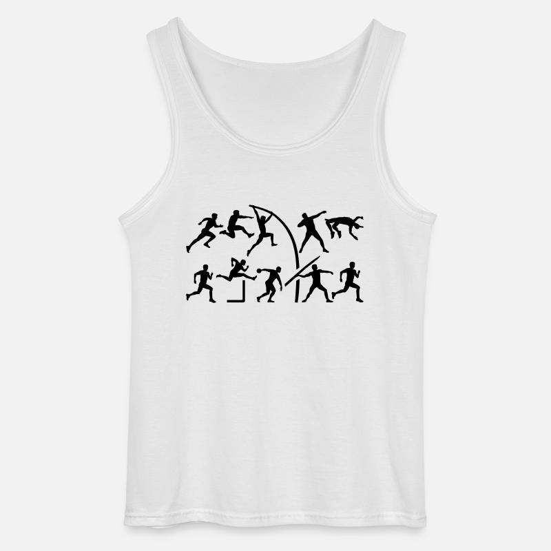 Zehnkampf - Gildan Männer Tank Top - Weiß