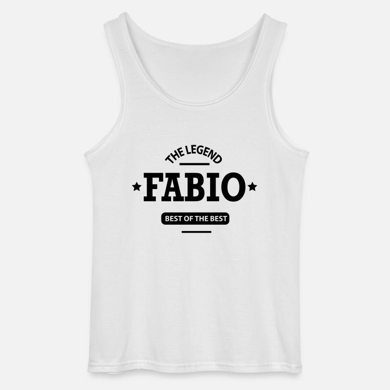 fabio - Gildan Männer Tank Top - Weiß