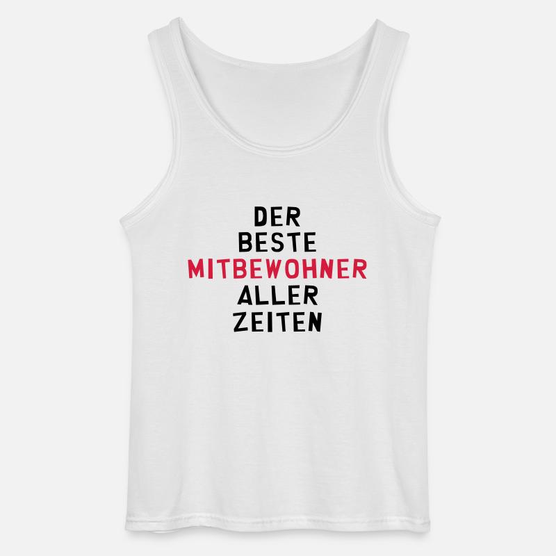 Mitbewohner Mitbewohnerin Freund Freundschaft Nähe - Gildan Männer Tank Top - Weiß