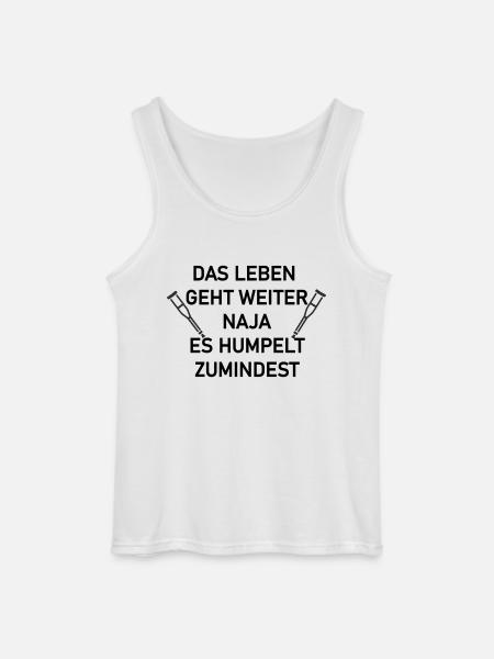 Das leben geht weiter - Gildan Männer Tank Top - Weiß