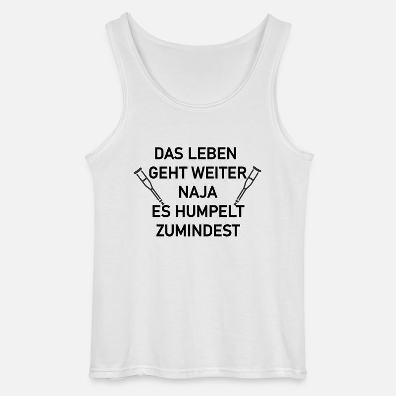 Das leben geht weiter - Gildan Männer Tank Top - Weiß