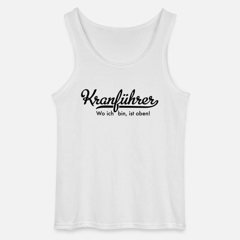 Kranführer - Gildan Männer Tank Top - Weiß