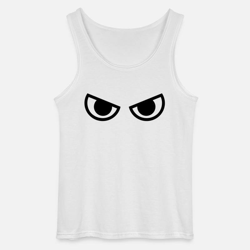 Augen - Gildan Männer Tank Top - Weiß