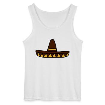 sombrero mexicain drôle amerique du sud sieste espagnole - Débardeur Gildan Homme - blanc - Devant - AI Model Male 185 dark (185cm)