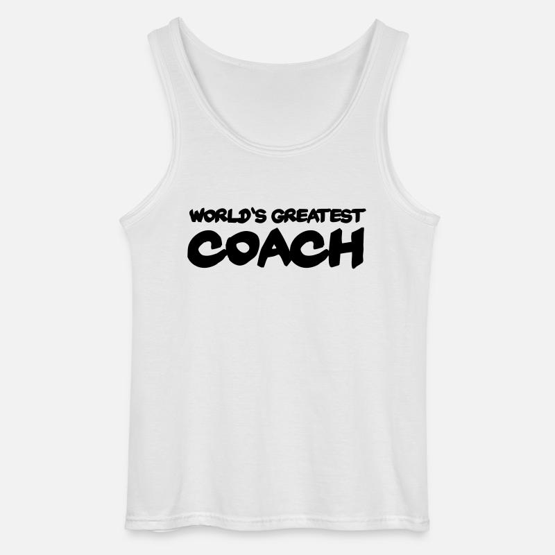World's greatest Coach - Gildan Männer Tank Top - Weiß
