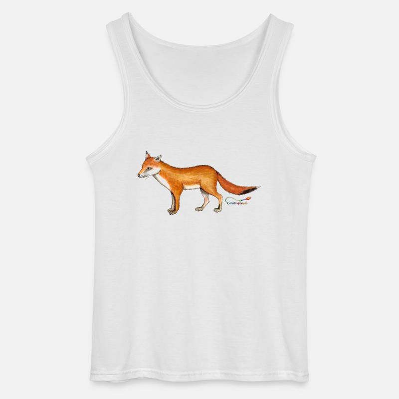 Fuchs (Vulpes vulpes) - Gildan Männer Tank Top - Weiß