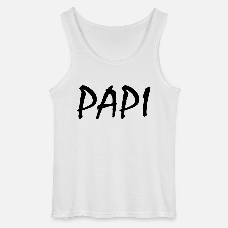 Papi - Gildan Männer Tank Top - Weiß