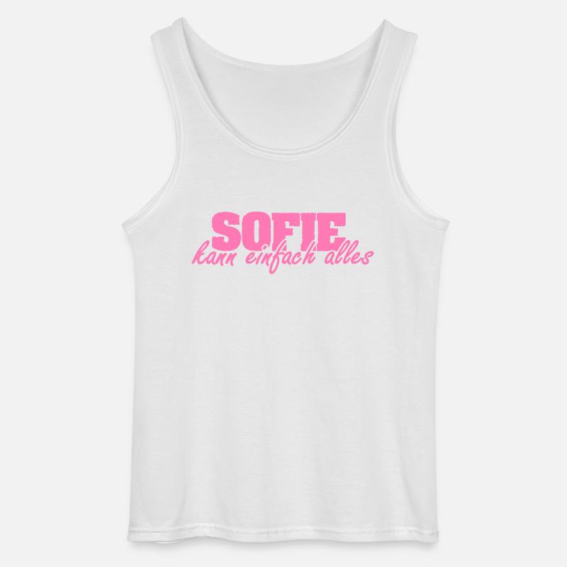 Mrs. Sofie - Gildan Men’s Tank Top - white