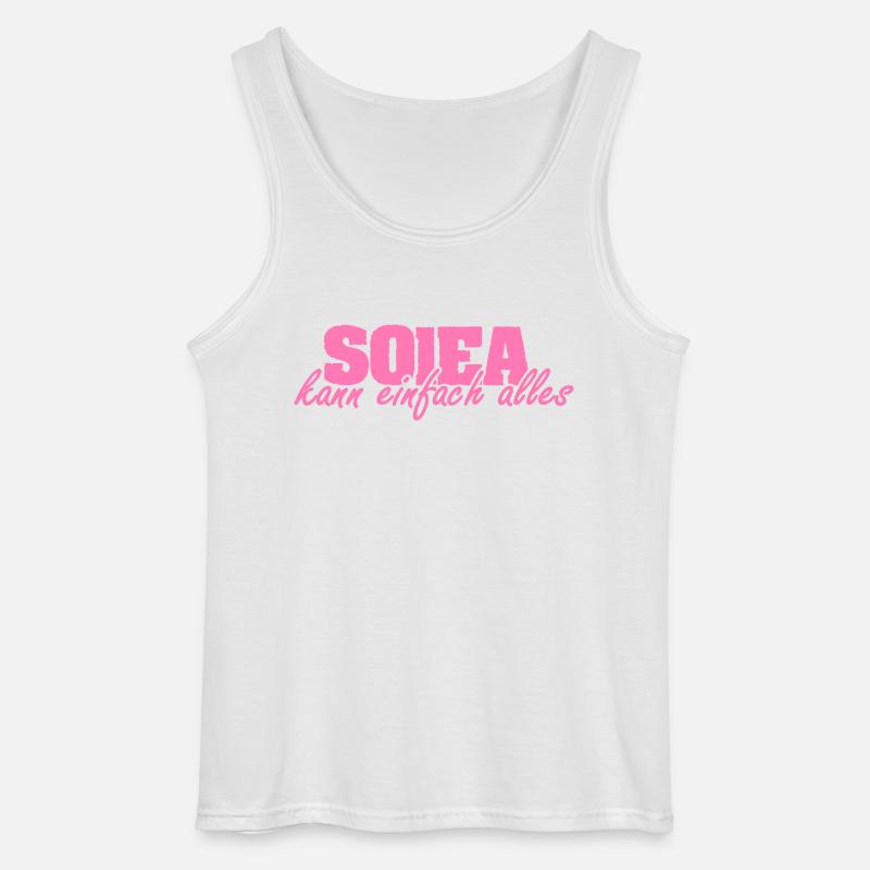 Mrs. Solea - Gildan Men’s Tank Top - white