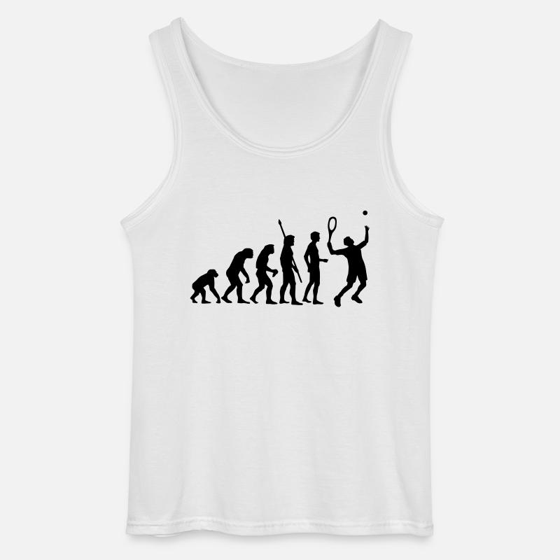 evolution_tennis_b_1c - Gildan Men’s Tank Top - white