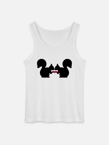 Squirrel - Gildan Men’s Tank Top - white