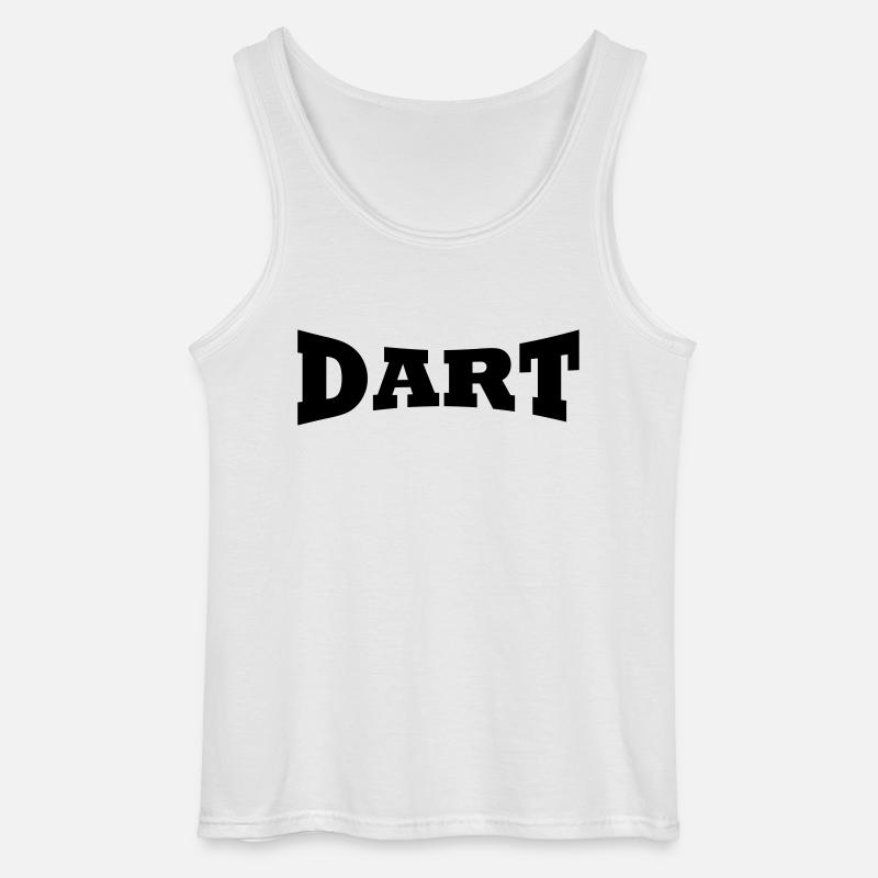 Dart Schriftzug - Gildan Männer Tank Top - Weiß