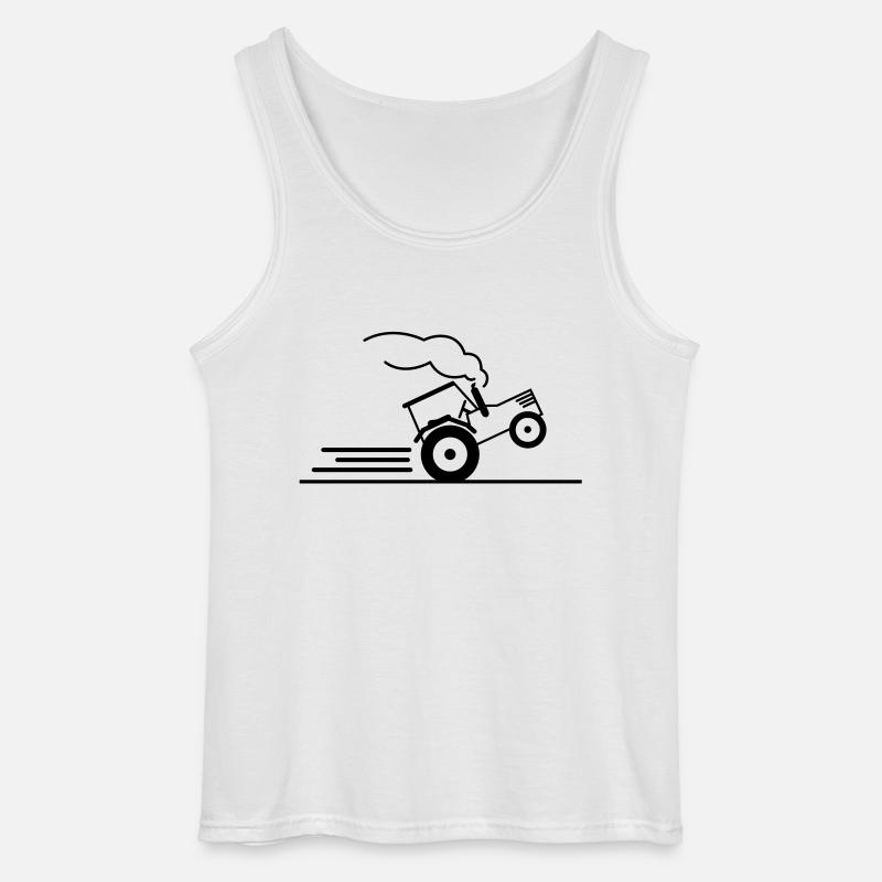 traktor_power_pull_f1 - Gildan Men’s Tank Top - white