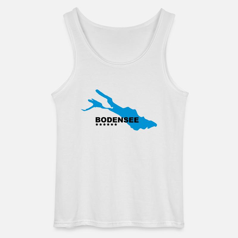 Bodensee - Gildan Männer Tank Top - Weiß