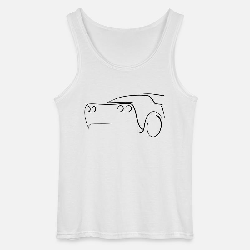 Sport Auto Heck - Tuning - Gildan Männer Tank Top - Weiß