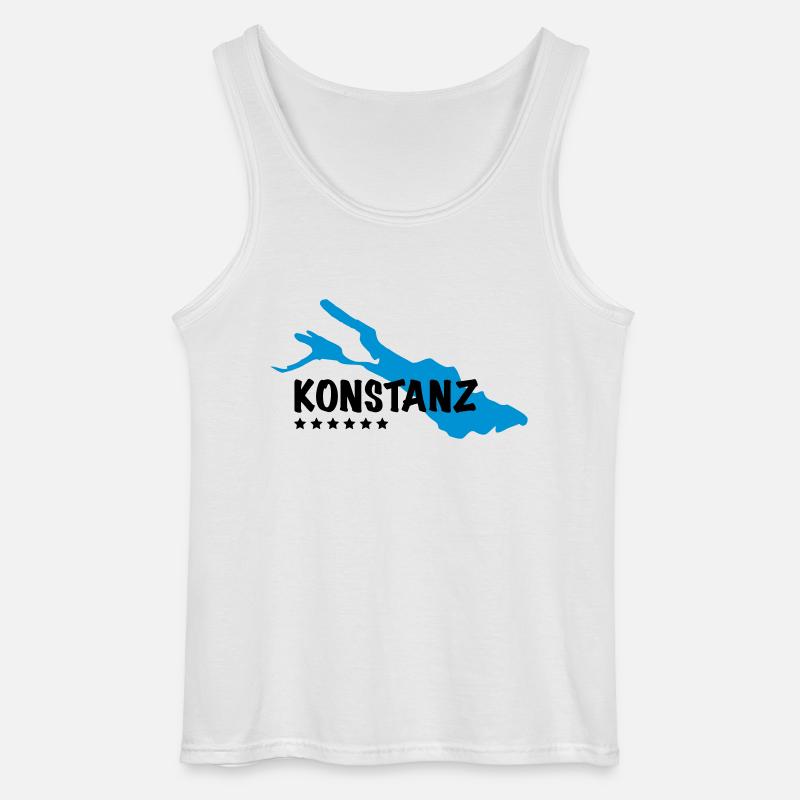 Konstanz Bodensee - Gildan Männer Tank Top - Weiß