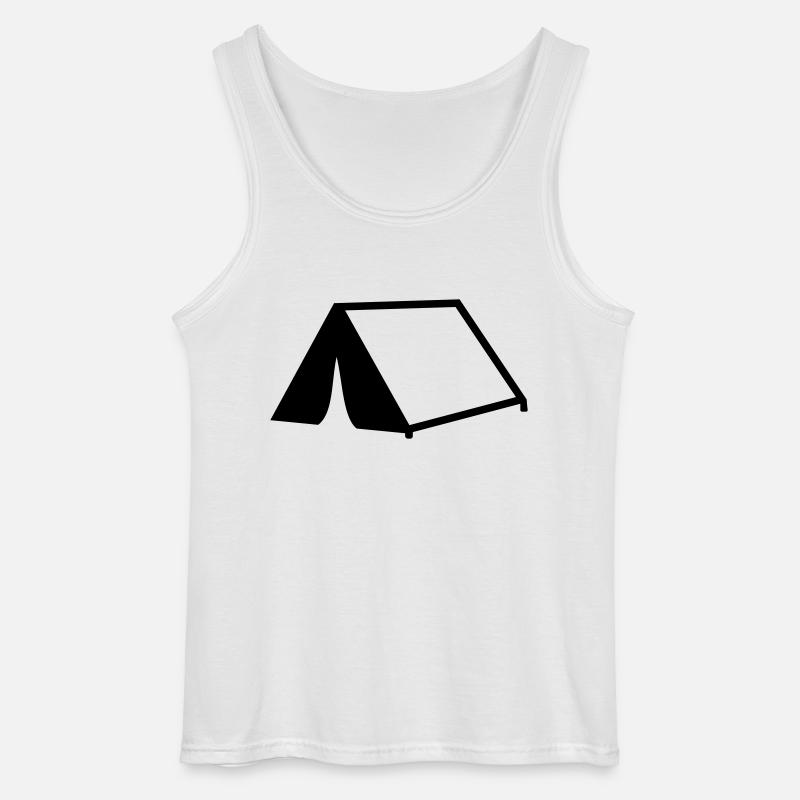Zelt - Gildan Männer Tank Top - Weiß