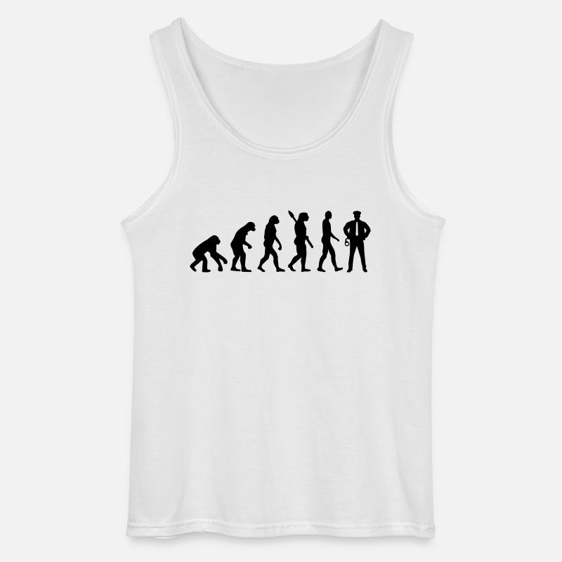 Polizei - Gildan Männer Tank Top - Weiß