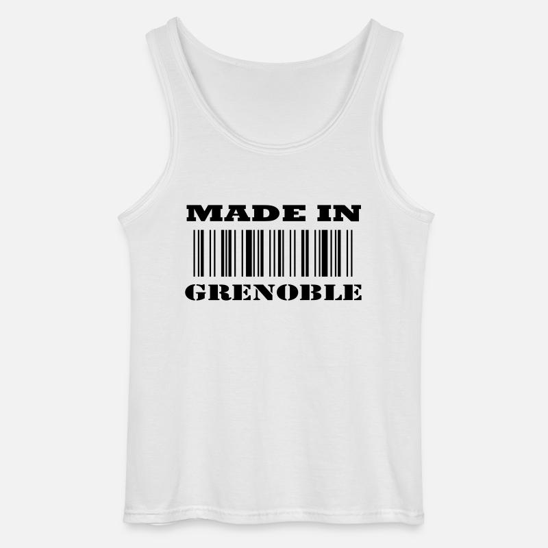 Made in GRENOBLE - Gildan Männer Tank Top - Weiß