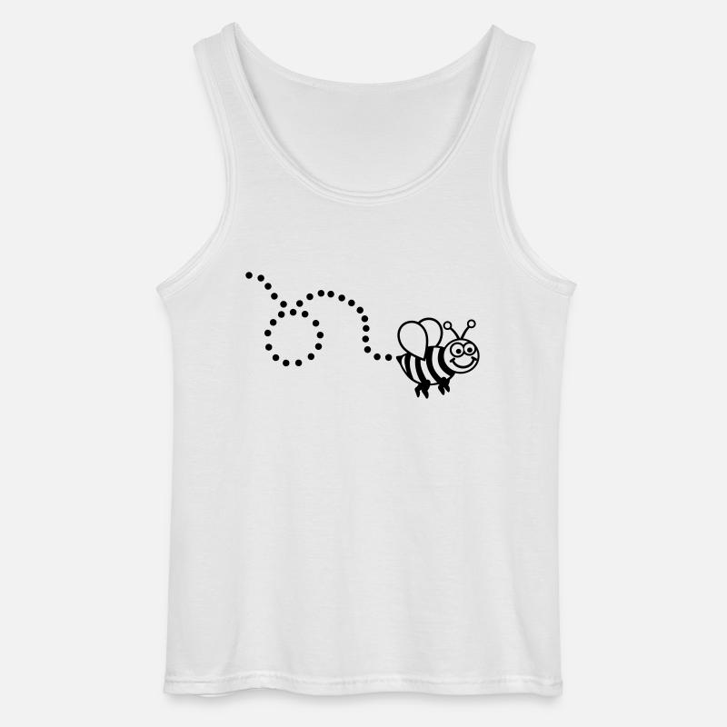 Biene - Gildan Männer Tank Top - Weiß