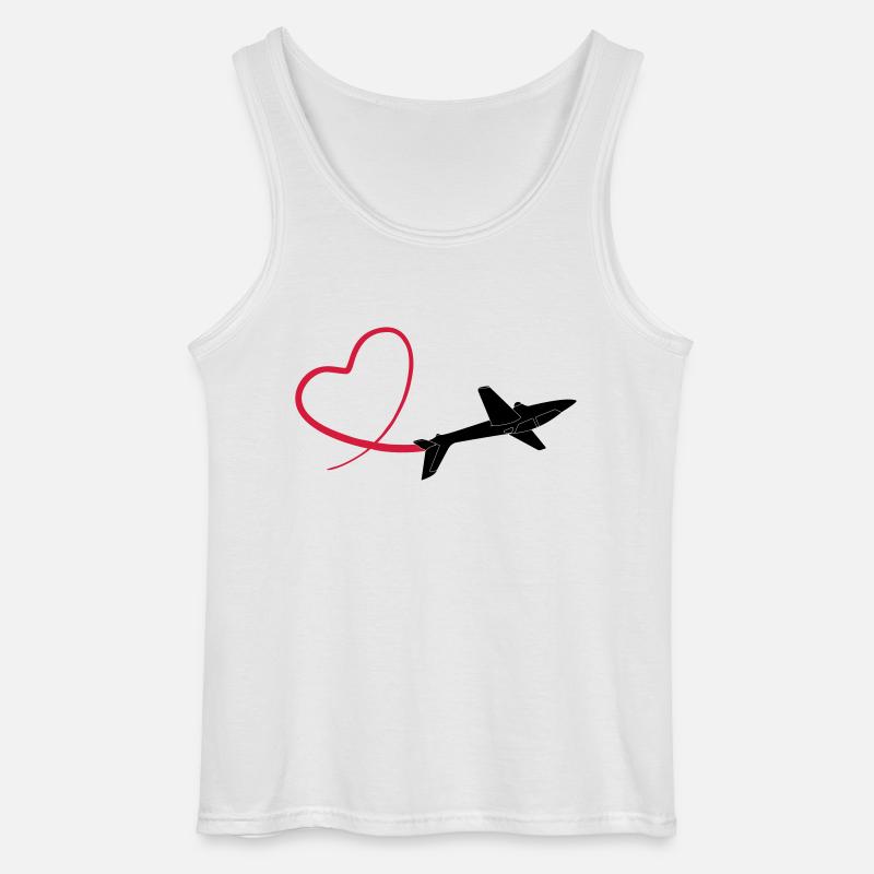 Kunstflug aerobatic Fox Geschenk - Gildan Männer Tank Top - Weiß