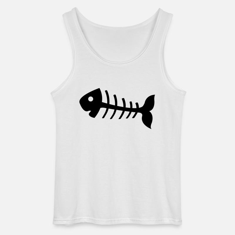 fischgraete - Gildan Männer Tank Top - Weiß