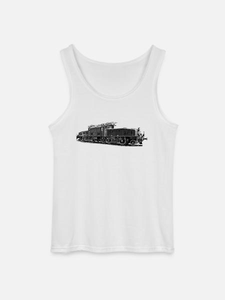 Locomotive crocodile Be 6/8 - Gildan Men’s Tank Top - white