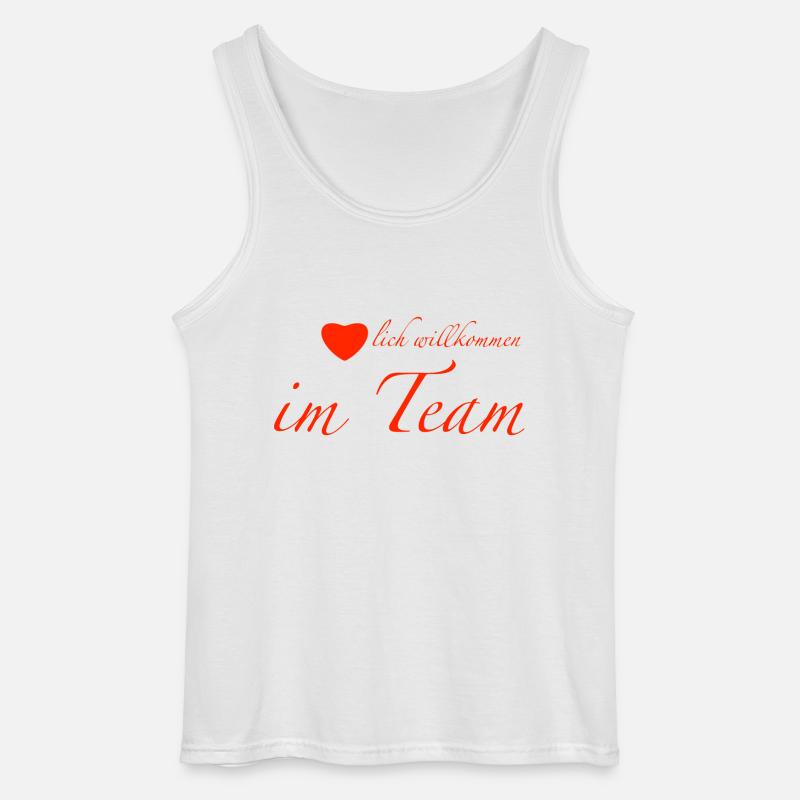 herzlich willkommen - Gildan Männer Tank Top - Weiß