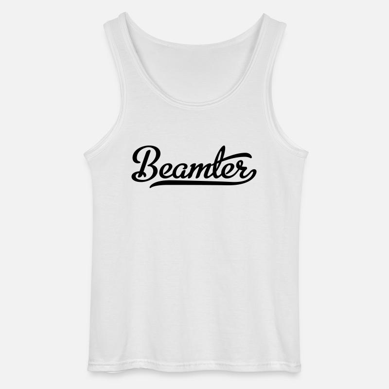 Beamter - Gildan Männer Tank Top - Weiß