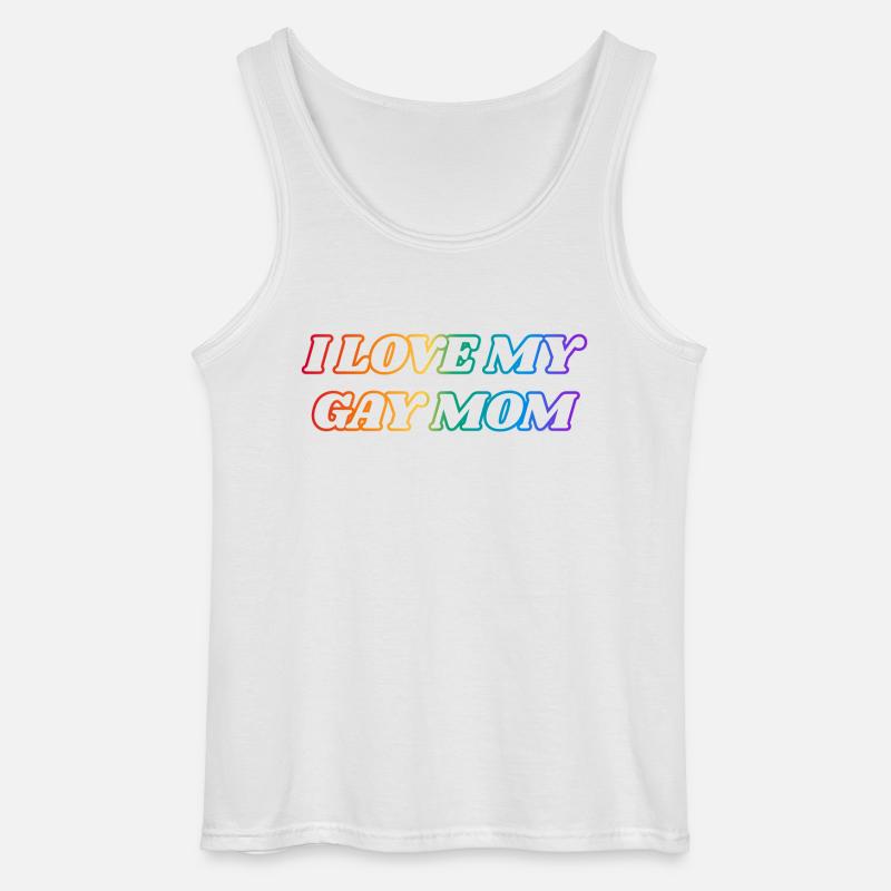 Ich liebe meine schwule Mutter - Gildan Männer Tank Top - Weiß