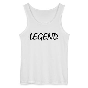 Legend - Gildan Männer Tank Top - Weiß - Vorne - AI Model Male 185 dark (185cm)