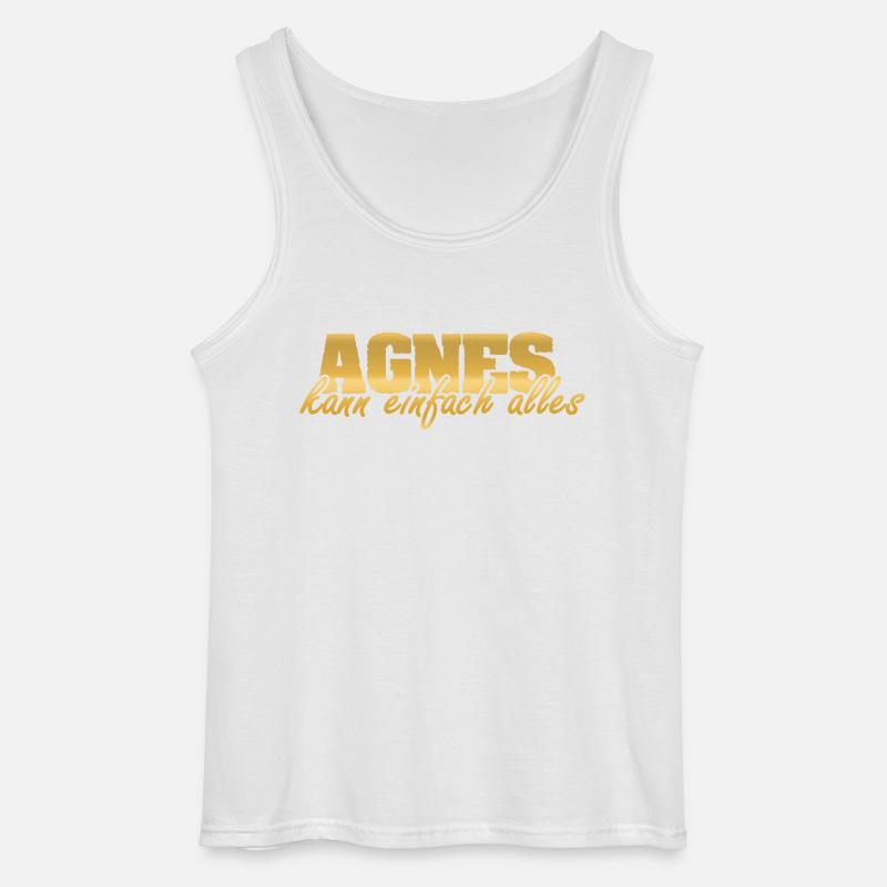 Frau Agnes - Gildan Männer Tank Top - Weiß