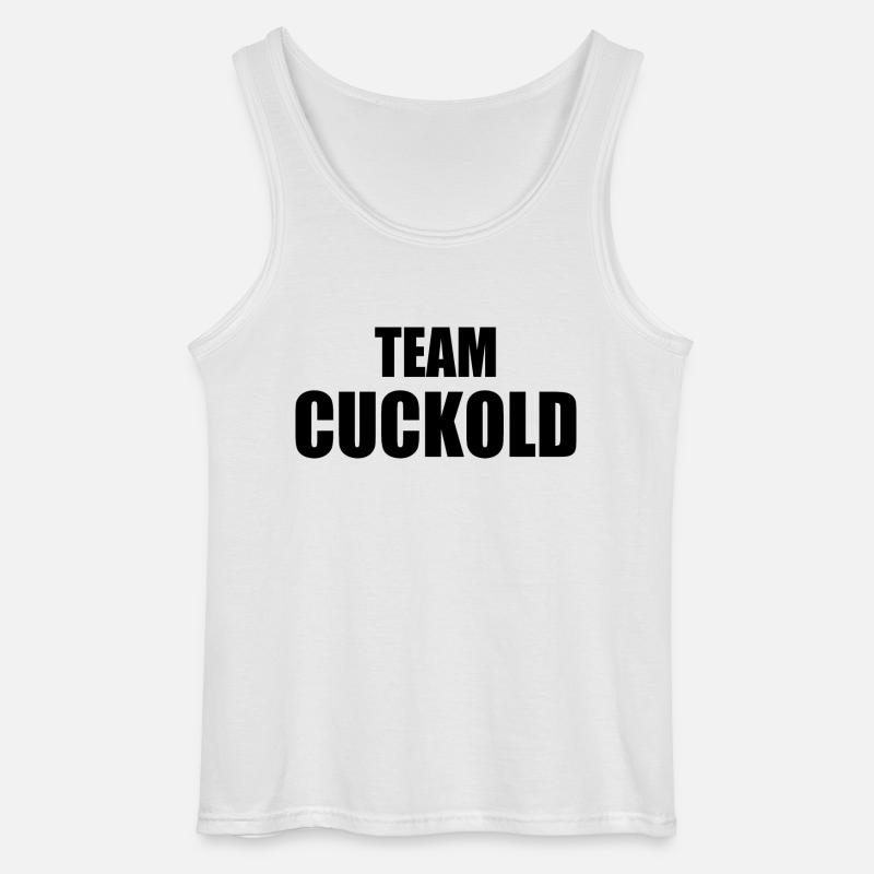 Team cuckold - Gildan Männer Tank Top - Weiß