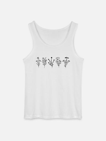 Wildblumen - Geschenkidee - Gildan Männer Tank Top - Weiß