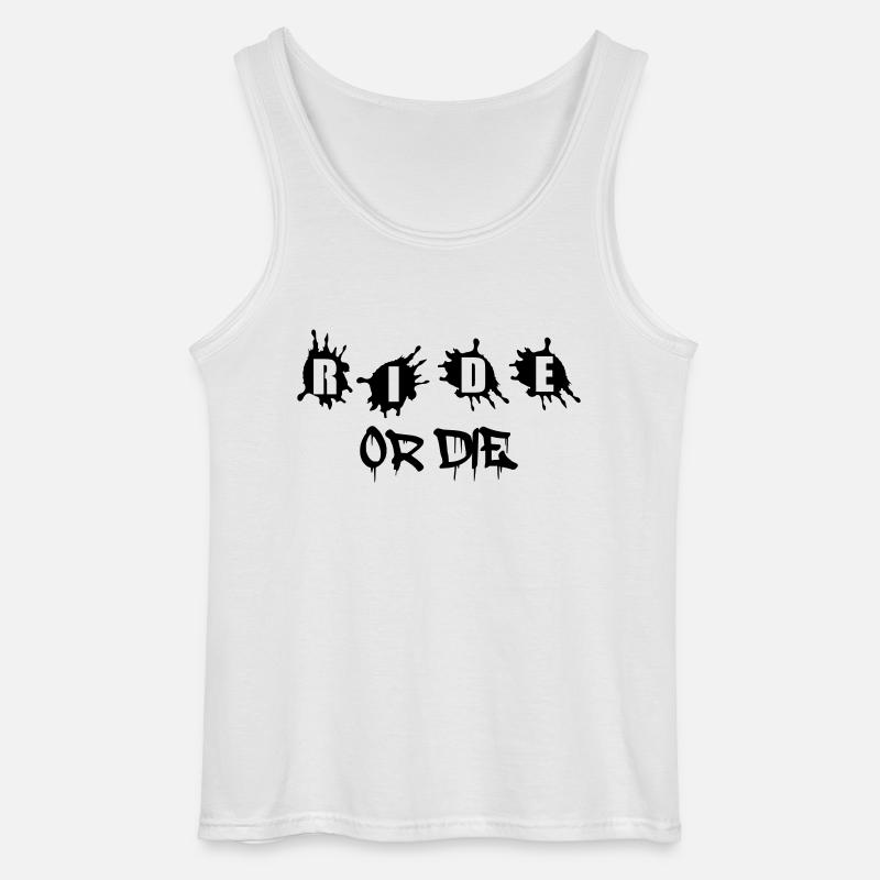 Ride or Die - Gildan Männer Tank Top - Weiß